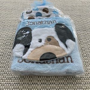 Brand new - still in originally wrapping: Personalized chenille baby towel